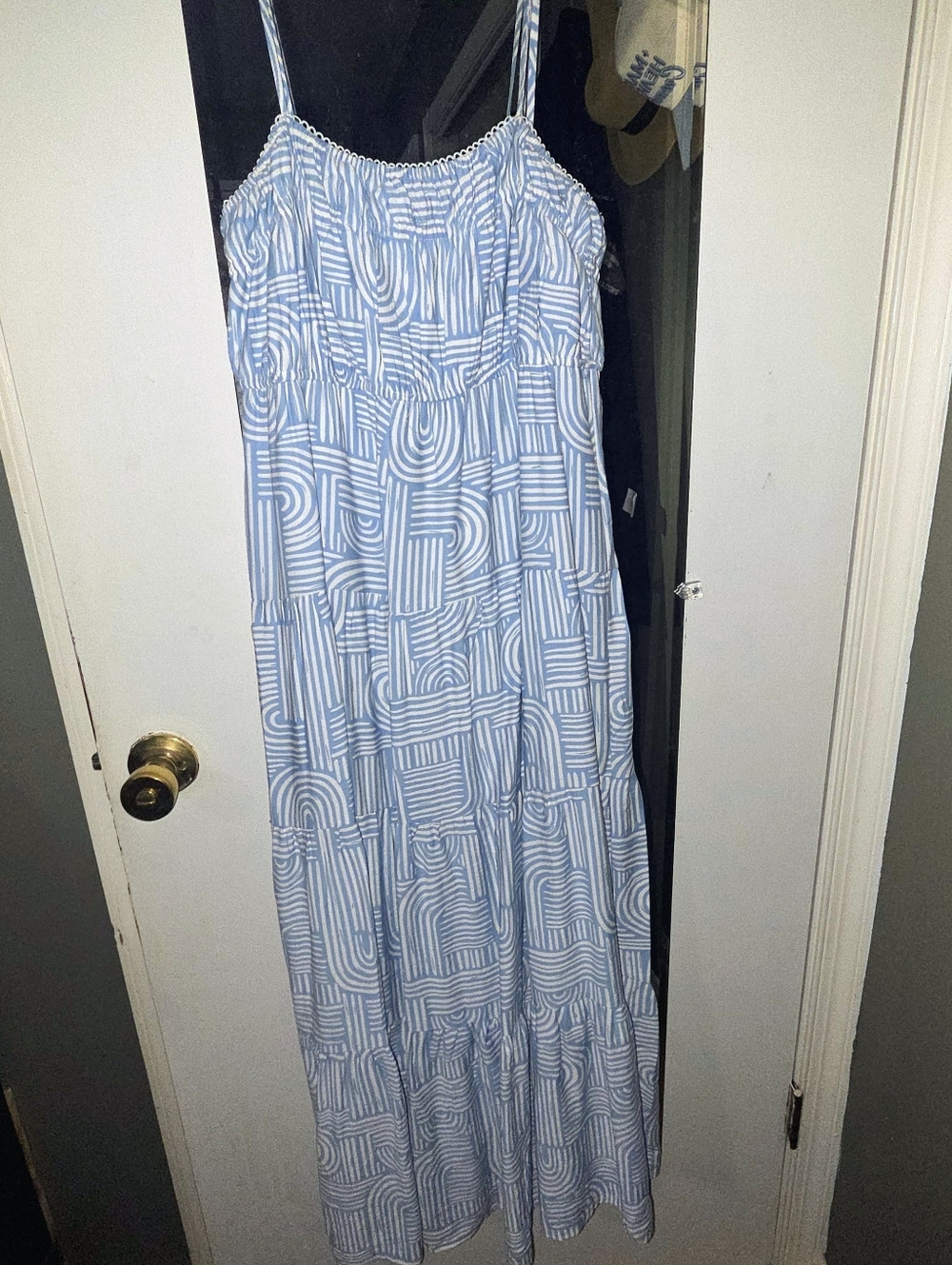 Blu Pepper Maxi Sundress - Lightweight Spaghetti Strap Dress NwOT